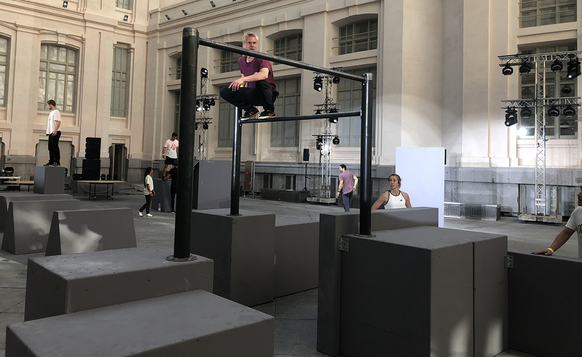 Parkour Show Set Up Madrid